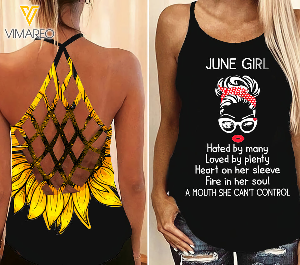 JUNE GIRL Criss-Cross Open Back Camisole Tank Top control