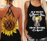 Elephants hippie CRISS-CROSS OPEN BACK CAMISOLE TANK TOP