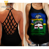 Flevoland Criss-Cross Open Back Camisole Tank Top AUG-MD03