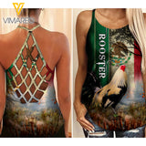 Rooster MEXICO Criss-Cross Open Back Camisole Tank Top TMTL