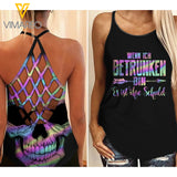 PHN Betrunken Criss-Cross Open Back Camisole Tank Top MAR-MD24