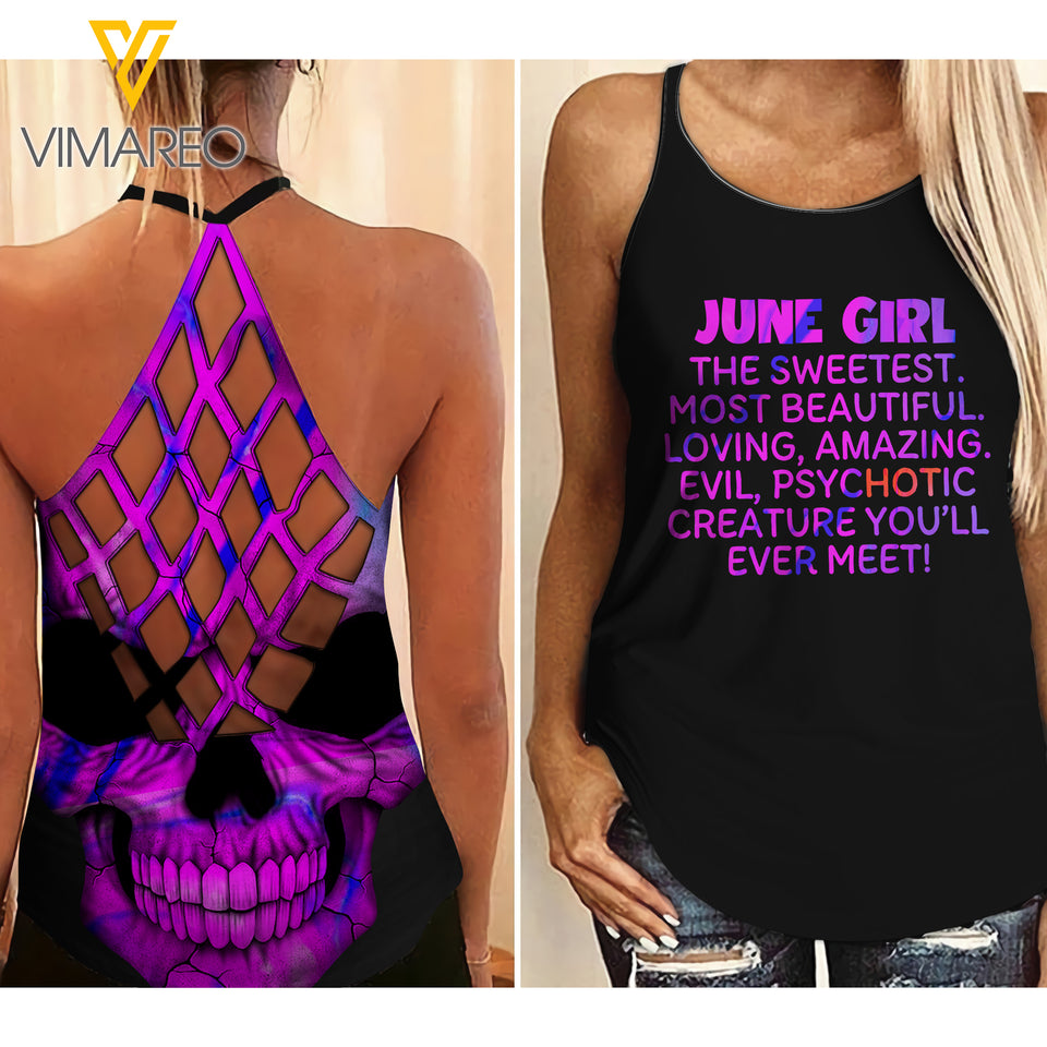JUNE GIRL Criss-Cross Open Back Camisole Tank Top  TMT SWEETEST
