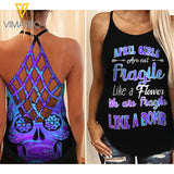 April Girl Criss-Cross Open Back Camisole Tank Top LIKE