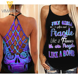 July Girl Criss-Cross Open Back Camisole Tank Top LIKE