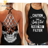 July Girl Criss-Cross Open Back Camisole Tank Top FLT