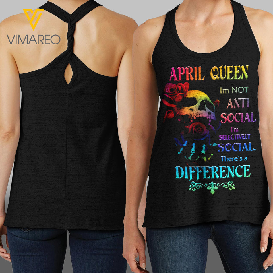 April Girl with Rose CCTank