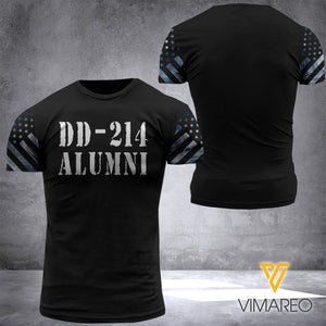 DD-214 ALUMNI 3D PRINTED SHIRT