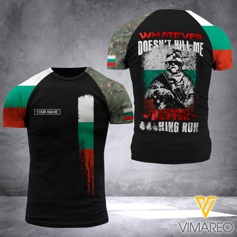 Customized Bulgaria Soldier 3D Printed Combat Shirt EZD140621