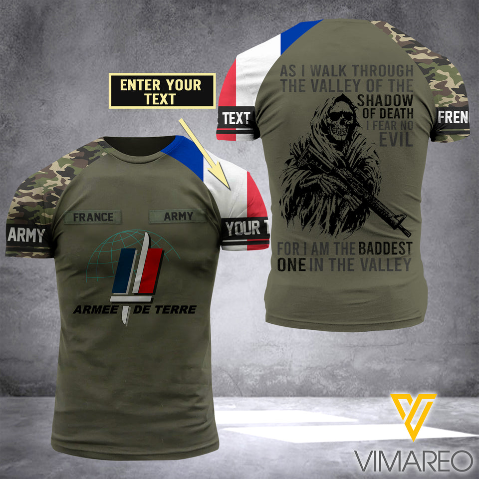 Customized French soldier 3D Printed Combat Shirt EZD1604