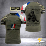 Customized French soldier 3D Printed Combat Shirt EZD1604