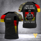 KHMD Customized GERMANY 3D PRINTED SHIRT 1304