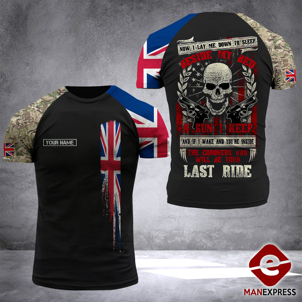 Customized British Soldier 3D Printed Combat Shirt EZD210521