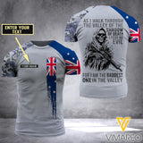 Customized Australia Navy 3D Printed Combat Shirt EZD154