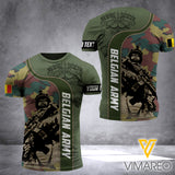 BELGIAN ARMY T SHIRT 3D PRINTED TMTL64