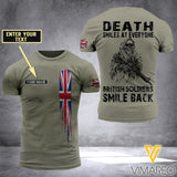 Customized British Soldier 3D Printed Combat Shirt EZD084
