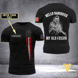 US SOLDIER  CUSTOMIZE T SHIRT 3D PRINTED TMTL DARKNESS