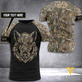 BOAR HUNTING CAMO CUSTOMIZE T SHIRT 3D PRINTED FULL