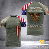 US Camo Customized 3D PRINTED SHIRT