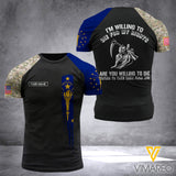 Customized Indiana Flag 3D PRINTED SHIRT 0204NGBD