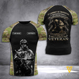 KHMD AU VETERAN CAMO CUSTOMIZE T SHIRT 3D PRINTED