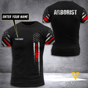Customized Arborist Flag 3D Printed Shirt