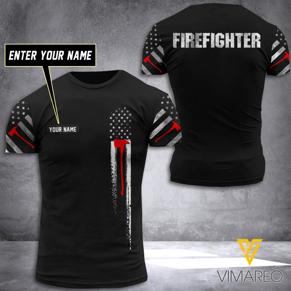Customized Firefighter 3D Printed Shirt