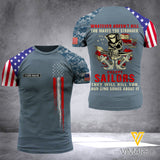 Customized US Navy 3D Printed Combat Shirt EZD010621