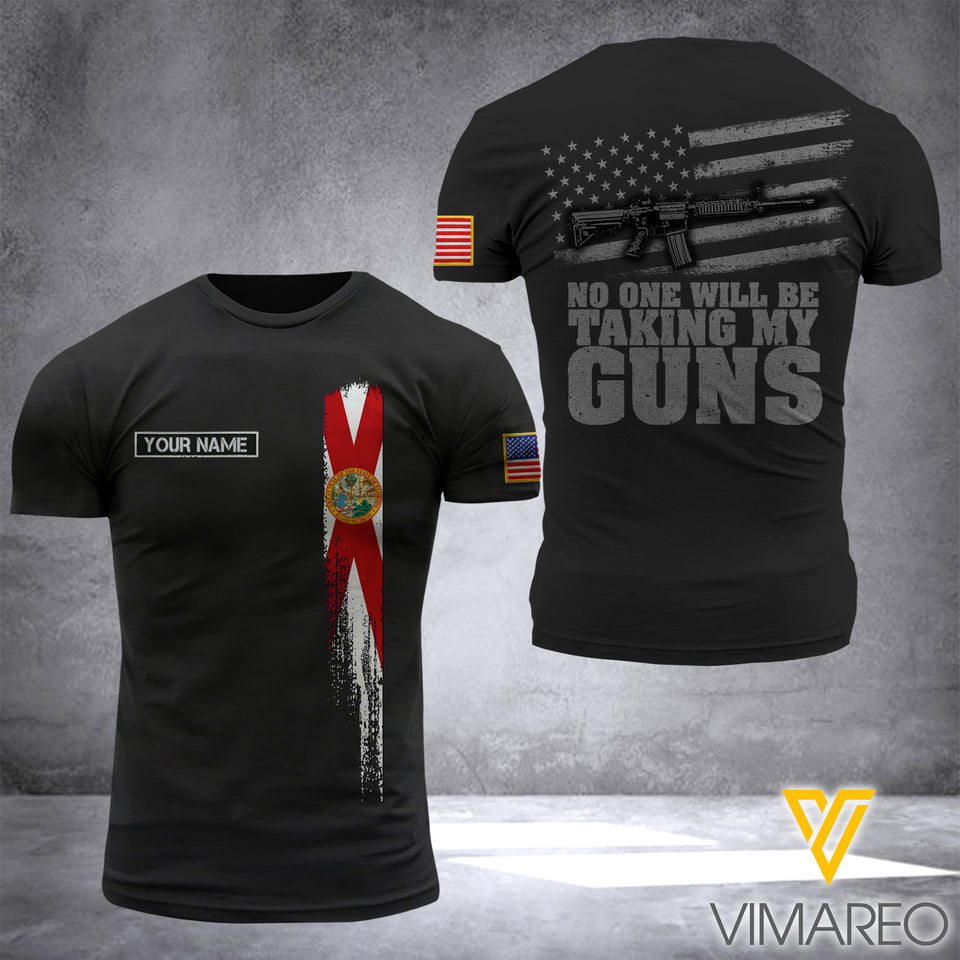 Customized Florida Flag 3D PRINTED SHIRT 1504NGBD