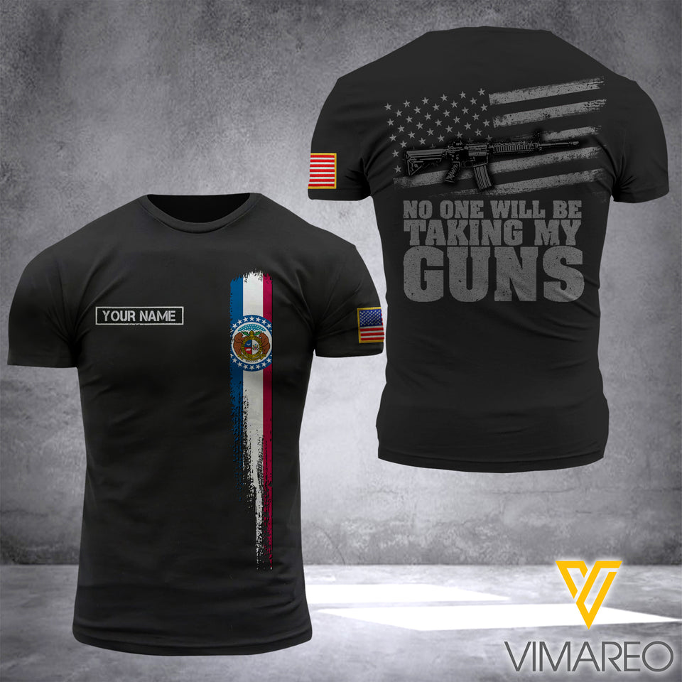 Customized Missouri Flag 3D PRINTED SHIRT 1604NGBD