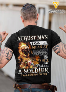 August Man T SHIRT 3D ALL PRINTED 1106D