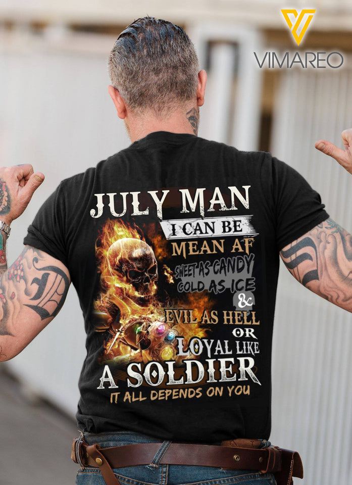 July Man T SHIRT 3D ALL PRINTED 1106D