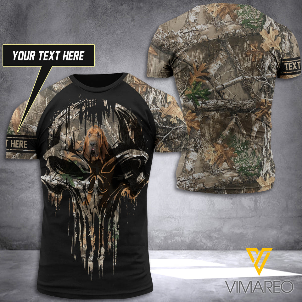 Bloodhound Hunting Camouflage CUSTOMIZED T SHIRT/HOODIE 3D PRINTED