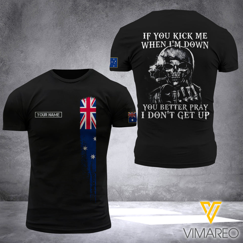 Customized Australian Soldier 3D Printed Combat Shirt EZD2806