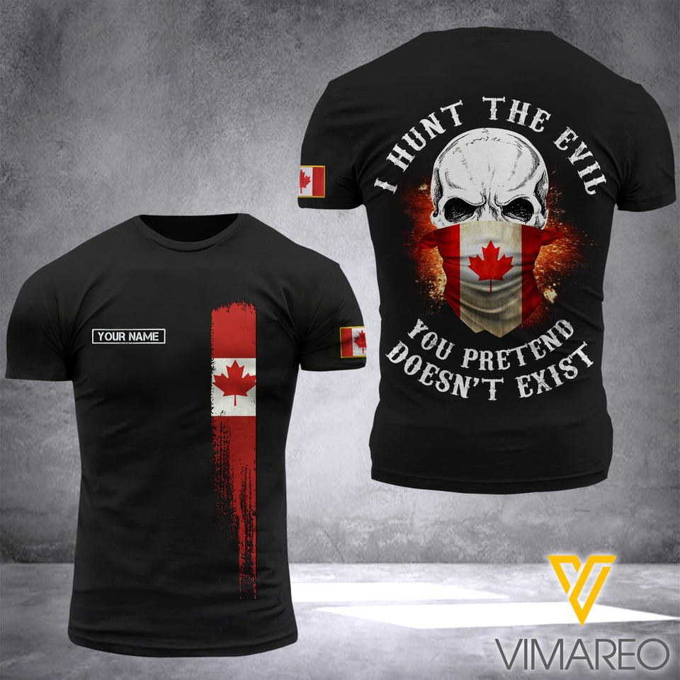 Canada SOLDIER CUSTOMIZE T SHIRT 3D PRINTED TMTL HUNT THE EVIL