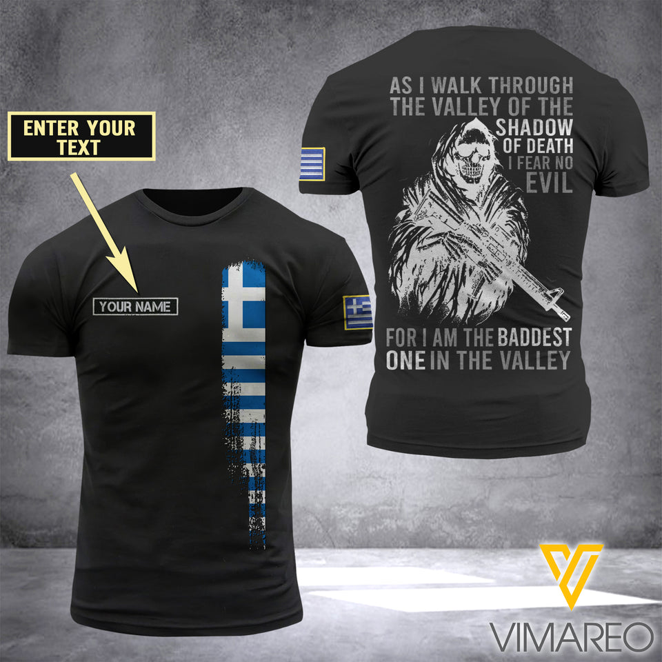 Customized Greece Soldier 3D Printed Shirt EZD074