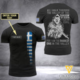 Customized Greece Soldier 3D Printed Shirt EZD074