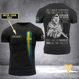 Customized Sweden Soldier 3D Printed Shirt EZD074