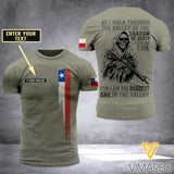 Customized Chile Soldier 3D Printed Shirt EZD074