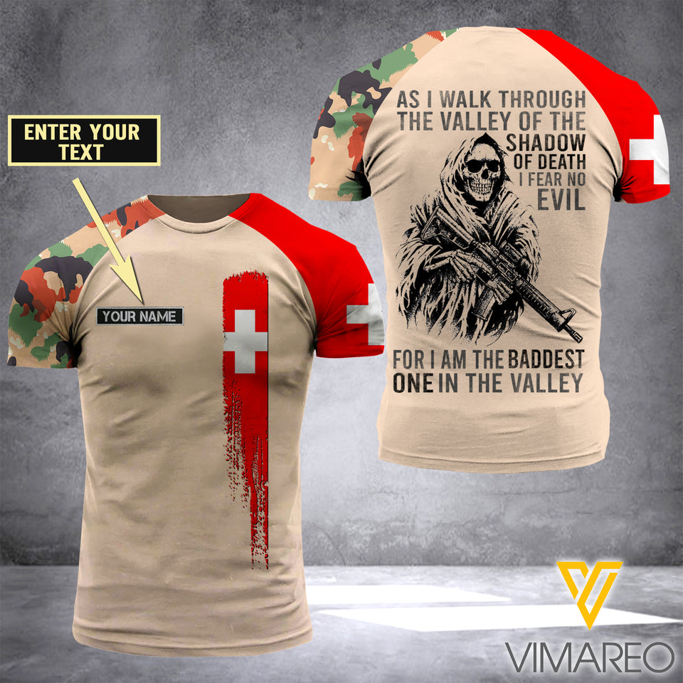 Customized Swiss Air Force 3D Printed Combat Shirt EZD154