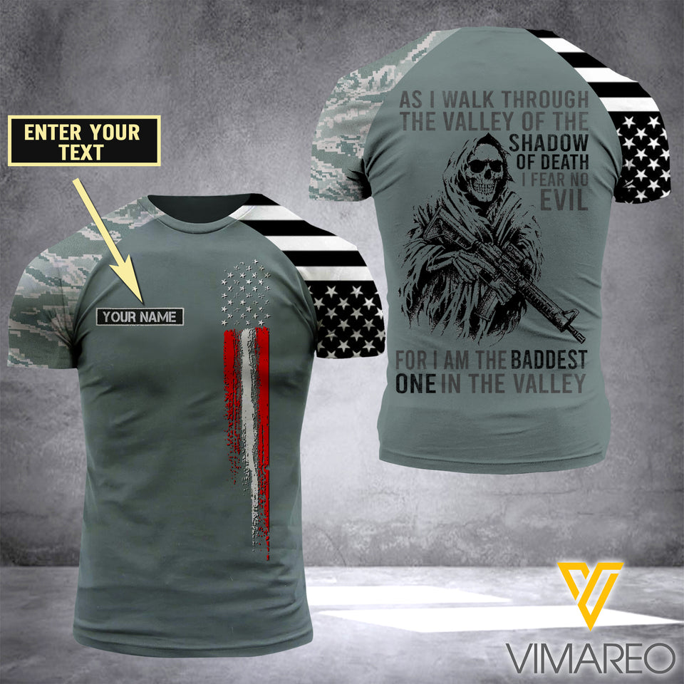 Customized US Air Force 3D Printed Combat Shirt EZD154