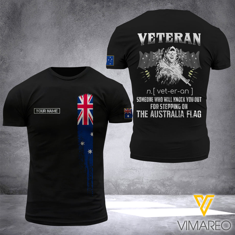 Customized Australian Soldier 3D Printed Combat Shirt EZD290621