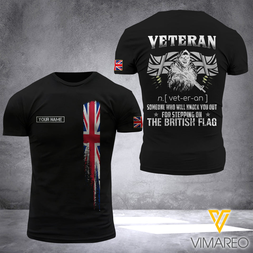Customized British Soldier 3D Printed Combat Shirt EZD290621