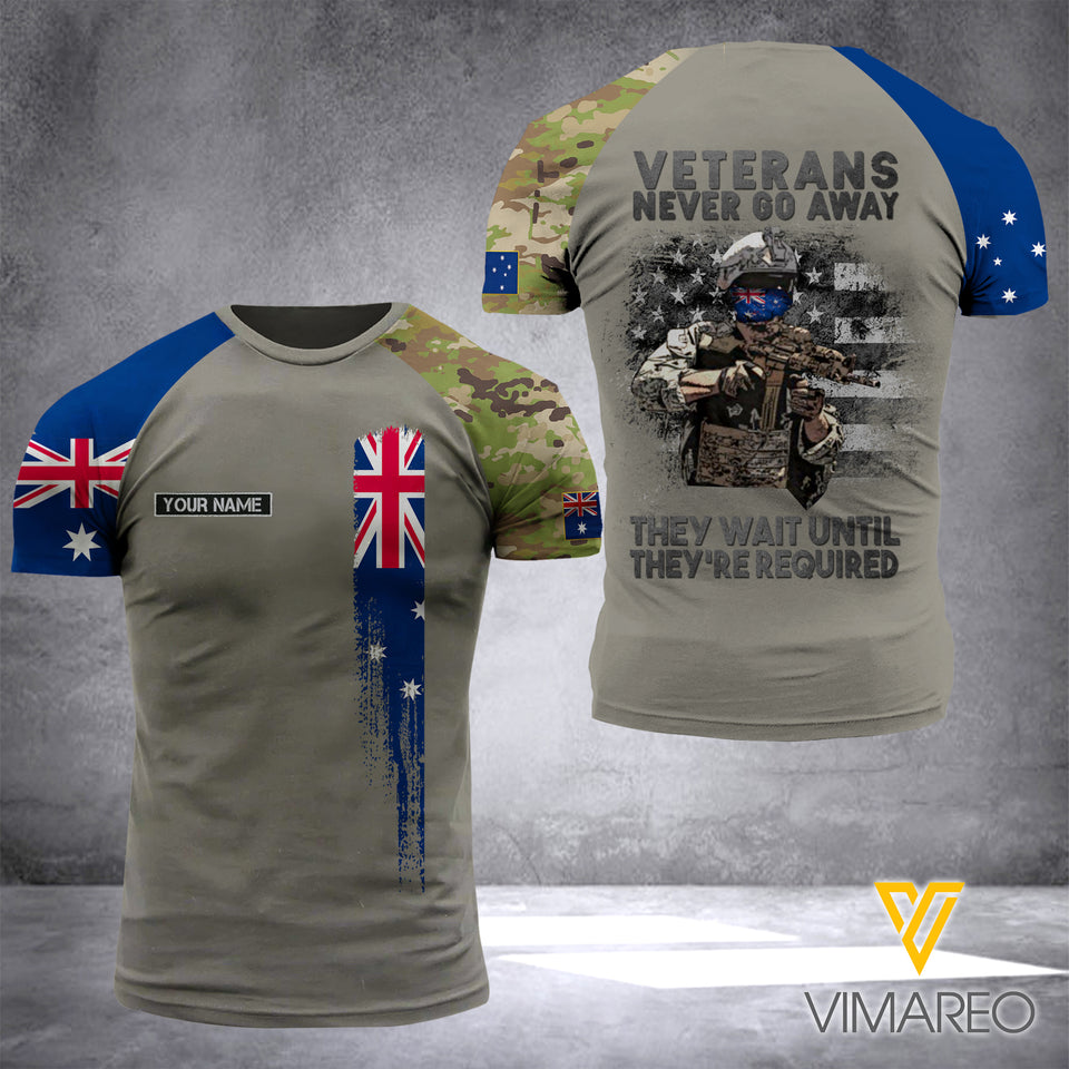 Customized Australian Soldier Combat 3D Printed Shirt EZD310521