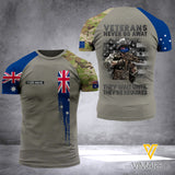 Customized Australian Soldier Combat 3D Printed Shirt EZD310521