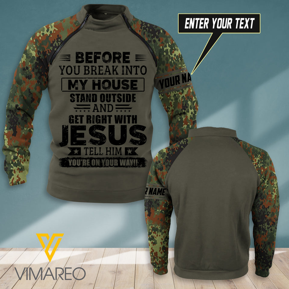 GERMAN SOLDIER TACTICAL SWEARSHIRT OUTDOOR WARM JUE-MA10