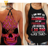 My Friends Criss-Cross Open Back Camisole Tank Top KBGSKE