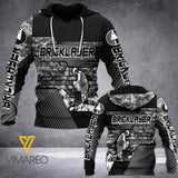 Bricklayer 3D printed hoodie KTS