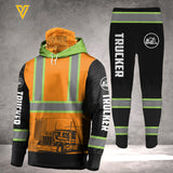PERSONALIZED TRUCKER MASK HOODIE COMBO 3D PRINTED LC