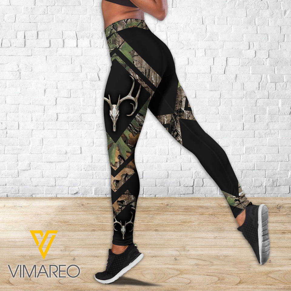 Hunting Girl Criss-Cross Open Back Camisole Tank Top Legging MCEFYE5
