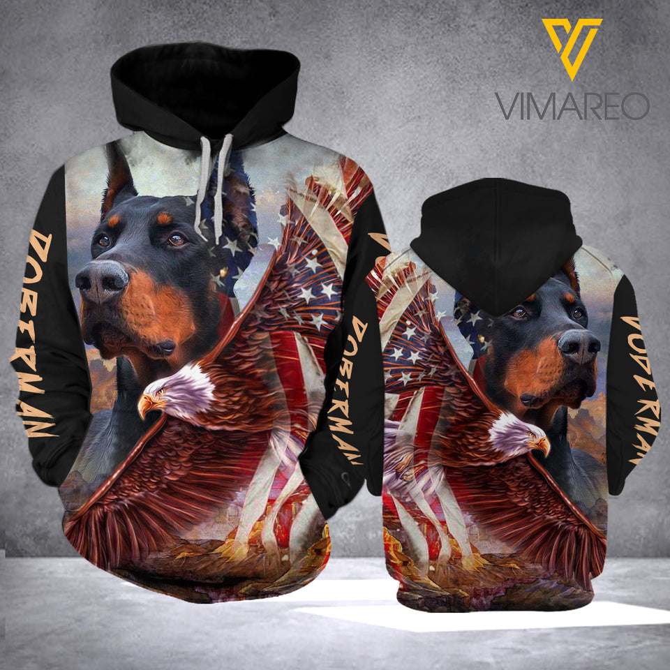 Doberman Dog Eagle Hoodie BHSGW